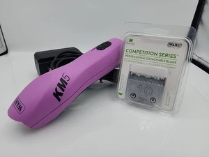 Wahl KM5 2 Geschwindigkeiten bürstenloser Motor Hundeschermaschine - nie benutzt! Mit neuer #10 Klinge rosa - Bild 1 von 12