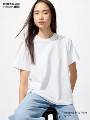 UNIQLO X ANYA HINDMARCH T-SHIRT SHOP T1BOXY (Boxy T-Shirt) White Size M NIB NWT - Image 1 of 4