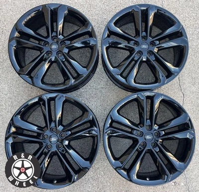 FORD EDGE 2015-2020 Factory OEM Wheel Set 20" Rims 10047 Black #S - Image 1 of 4