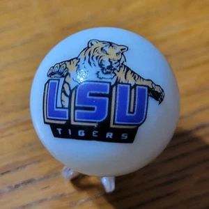 LOUISIANA STATE UNIVERSITY TIGER MARMOR COLLEGE SHOOTER 1" GRÖSSE & STÄNDER SAMMLER - Bild 1 von 3