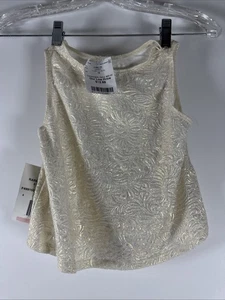 Rare Editions 2 Piece Set Top & Skirt Ivory/Gold Size 10 Girls 22" Waist - Picture 1 of 12