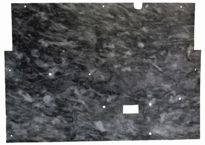 Almohadilla de aislamiento de capó plana de fibra de vidrio para Pontiac GTO LeMans 1964-64 gris/negro Foto 1 de 4