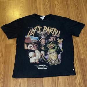 Gremlins Gizmo Graphic T-Shirt Black Eleven Paris Shirt Size Large Let’s Party - Bild 1 von 7