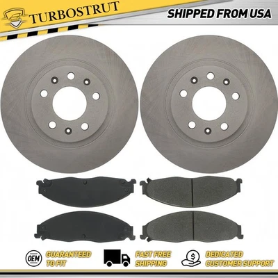 OE Front Brake Rotors Brake Pads Kit For 2003 2004 Cadillac CTS 3.2L - Image 1 of 2
