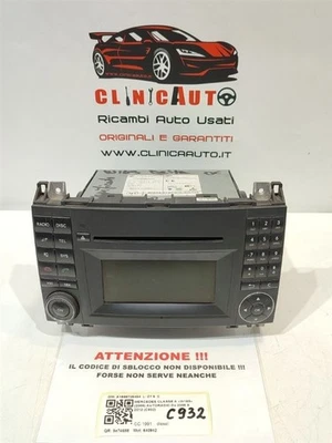AUTORADIO PER MERCEDES Classe A W169 4° Serie A1698705494 640942 (08>) - Immagine 1 di 4