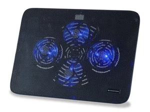 Conceptronic CNBCOOLPADL4F Podkładka chłodząca do notebooka 4-wentylatorowa podkładka chłodząca 43,2 cm (17 cali) - Zdjęcie 1 z 5