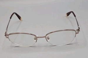 Furla Eyeglasses Frame VFU556K Col.OSBS Silver Half Rim Oval 52-17-140 - Picture 1 of 12