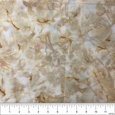 Batik Earthtone Hoffman Cotton Fabric for Quilt, Craft, Sew | just under yard - Image 1 of 2