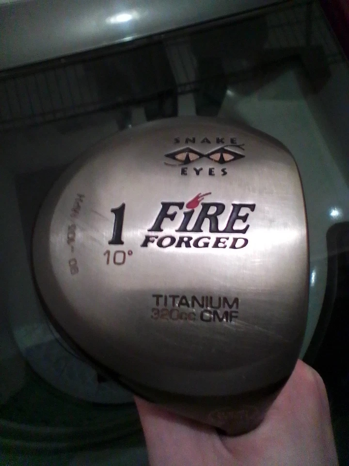 1 Snake Eyes Golf 10° Titanium Driver FIRE FORGED Pro COR 320cc 90-105 MPG - Image 1 of 4