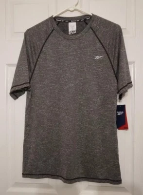 Camiseta de natación de manga corta Reebok Swim para hombre talla pequeña negra *NUEVA * NUEVA CON ETIQUETAS * Foto 1 de 4