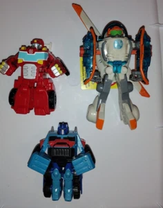 Lotto ricambi Transformers Rescue Bots Autobot Optimus Prime Blades Heatwave - Foto 1 di 4