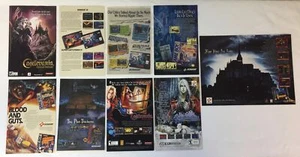CASTLEVANIA video game ad collection ~ lot of 9 ads - Picture 1 of 1
