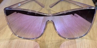 Gafas de sol Frye and Co. Lente espejo escudo púrpura ojo de gato 59095FCO + estuche Foto 1 de 4