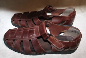 Natural Footgear Brown Leather Men's Sandal 12M - Picture 1 of 13