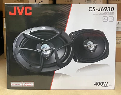 JVC 6"x9" 6x9 800W 3-way car/van rear shelf deck oval speakers quality new pair - Image 1 of 3