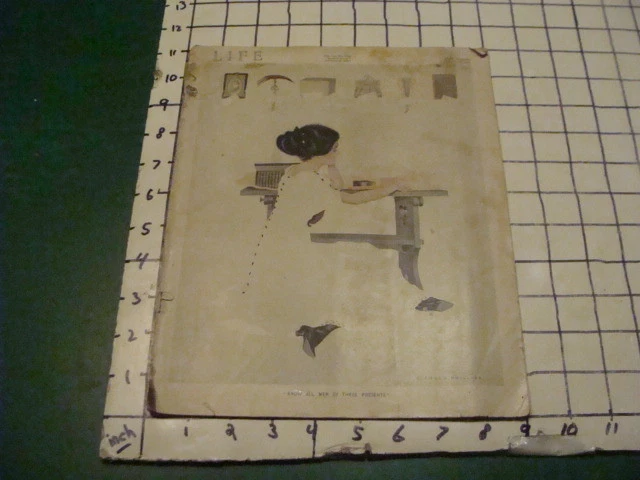 original JAN 27, 1910 --- LIFE --- w C Coles cover art,  #1422 PALL MALL b cover - Image 1 of 4