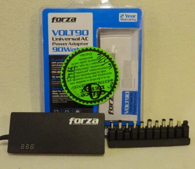 90W Universal AC Power Laptop Adapter: Built-In USB Port-11 Interchangeable Tips - Image 1 of 4