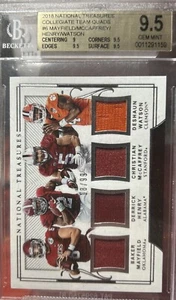 2018 national treasure Mayfield, Henry ,Watson ,McCaffrey, BGS 9. 18/ 99 - Picture 1 of 4