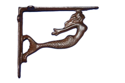 HAPPY MERMAID,shelf bracket,Corbel,shelf brace,Beach decor,Mythical Sea  B-49B - Image 1 of 4