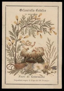 quadro devozionale con reliquia GERUSALE fiori GETSEMANI, Betlemme - Foto 1 di 1