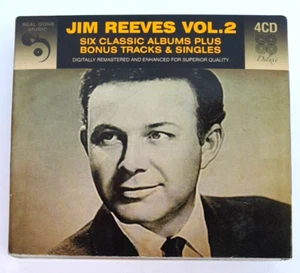 JIM REEVES: 6 CLASSIC ALBUMS + BONUS TRACKS & SINGLES VOL. 2, 3 DISC CD BOX SET. - Picture 1 of 8
