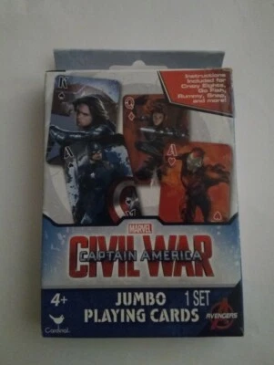 Новый Avengers Капитан Америка гражданской войны Jumbo играть покер карты 1 набор Железный человек - Изображение 1 из 2