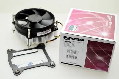 Cooler Master CPU Heatsink Fan Intel LGA1200 1150 1151 1155 1156 with Backplate - Image 1 of 3