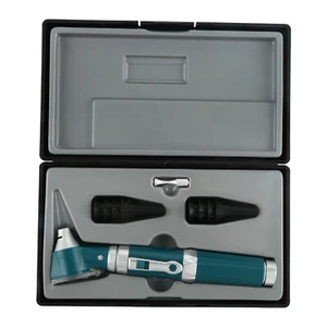 Green 3X Magnification Pocket Otoscope 8 Speculum Tips Diagnostic Ear Care Tool - Picture 1 of 22