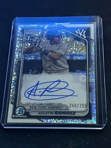 AGUSTIN RAMIREZ 2024 Bowman Cromo RC Auto Rifrattore Macchie 240/299 - Foto 1 di 1