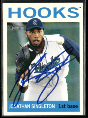 Jon Singleton Firmado 2013 Heritage Minors IP Automático #66 Foto 1 de 2