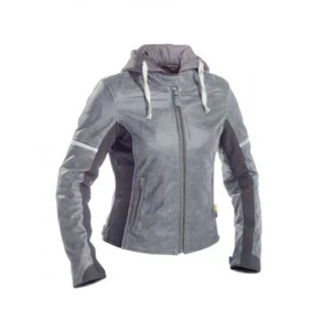 Richa Toulon 2 Ladies Leather Motorcycle Jacket - Grey UK16 EU44. NEW - Picture 1 of 11