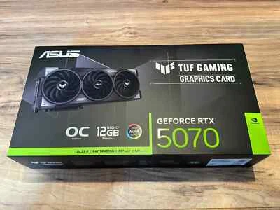 ASUS NVIDIA GeForce RTX 5070 TUF Gaming OC Edition - IN HAND - Image 1 of 2