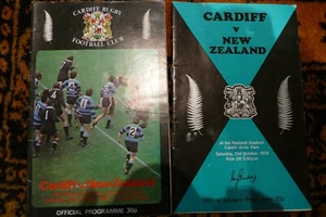 RUGBY union CARDIFF NEW ZEALAND programmes job lot 1978 1980 - Picture 1 of 1