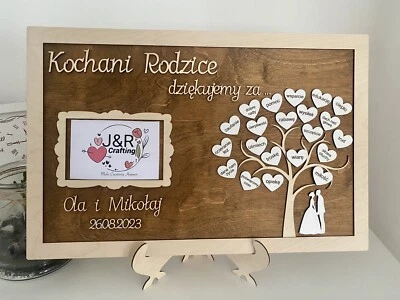 Personalised Wedding Frame With Stand ,Perfect Gift For Parents, 37cm X 57cm - Image 1 of 4