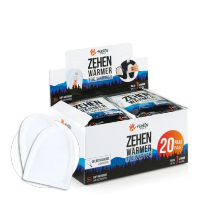20 Paar Zehenwärmer 7h / HELLO HEAT (Warmpack) / Fußwärmer
