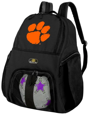 Clemson Tigers Soccer Backpack - Clemson University Volleyball Bag Cover