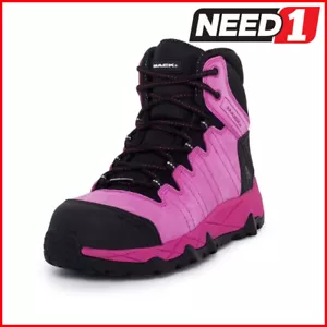 MACK Women's Mcgrath 2 Foundation Lace-Up Work Boots | Black/Pink | MKMCGRAT2 - Picture 1 of 42