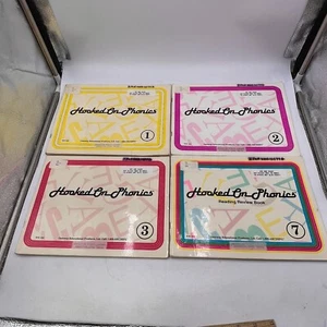 Vintage Hooked On Phonics Books Workbooks Homeschool Lot of 4 - Picture 1 of 10