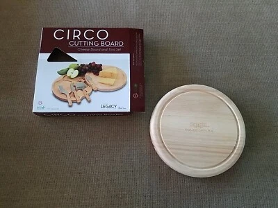 CIRCO Cheese Board 5 Piece Set. Legacy by Picnic Times Swivel-Open Circular. - Image 1 of 4