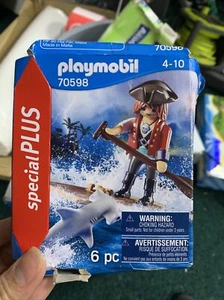 Playmobil 70598 Special Plus Pirate with Raft, Multicoloured One Size *BOX TATTY - Picture 1 of 3