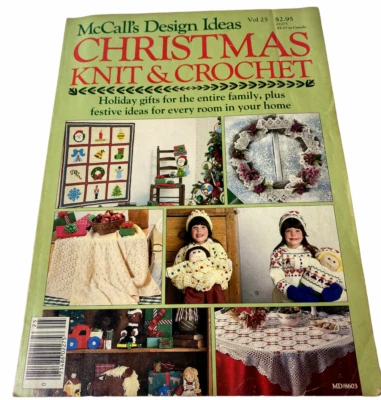 McCall's Christmas Design Ideas Knit & Crochet 1986 Vol 25  - Image 1 of 3