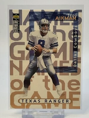 1997 Upper Deck Collector's Choice Card #60 Troy Aikman Dallas Cowboys - Image 1 of 2