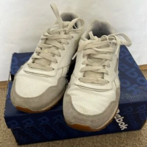 Reebok 6.5 cl harman run light running sneakers trainers grey white brown  - Picture 1 of 5