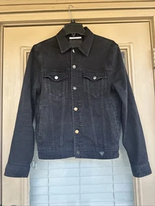 Men's Guess Black Denim Dillon Jacket Size medium - Picture 1 of 6