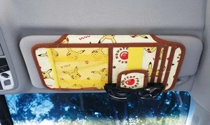 Pokémon Car accessories Sun Visor Pocket Pokémon Pikachu organizing small Items - Picture 1 of 9