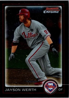 2010 Bowman Chrome Jayson Werth #17 Philadelphia Phillies Baseball Card - Image 1 of 2