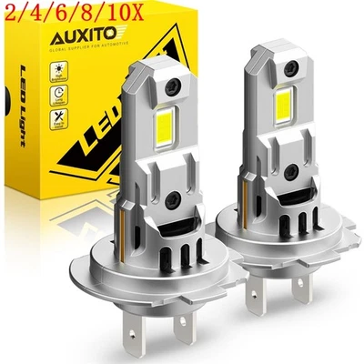AUXITO H7 LED Headlight Bulb Conversion Kit High Low Beam Lamp Super White 2/4x - Image 1 of 4