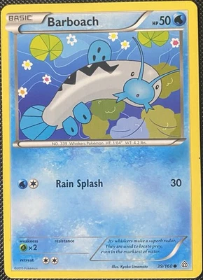 Barboach 39/160 XY - Primal Clash Regular - Pokémon Card - Image 1 of 2