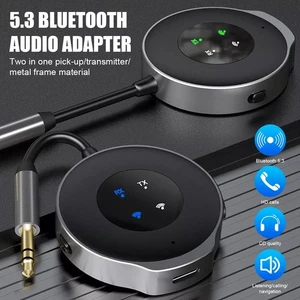 Bluetooth 5.3 Audio Transmitter Receiver 3.5MM AUX HiFi Music Wireless Adapter - Picture 1 of 14