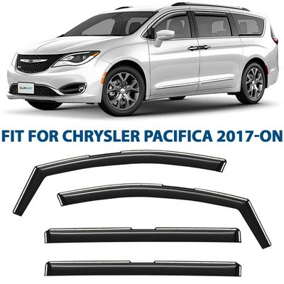 Side Window Deflectors Rain Guards for 2017-2026 Chrysler Pacifica - Изображение 1 из 4